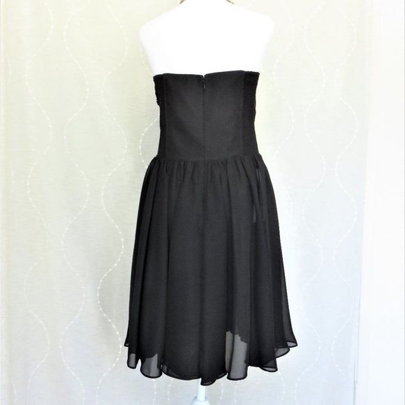 Little Black Chiffon Dress by Guess With Straps or Strapless......625 - Picture 7 of 13